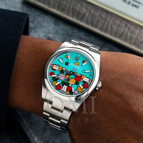 celebration watch rolex|Rolex turquoise dial 41mm.